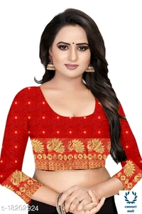 COTTON BASED JACQUARD SAREES - Saree Length Size-5.5m Blouse Lenght Size:0.8, Cotton Silk, Zari Woves, pack of:1